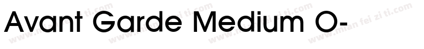 Avant Garde Medium O字体转换